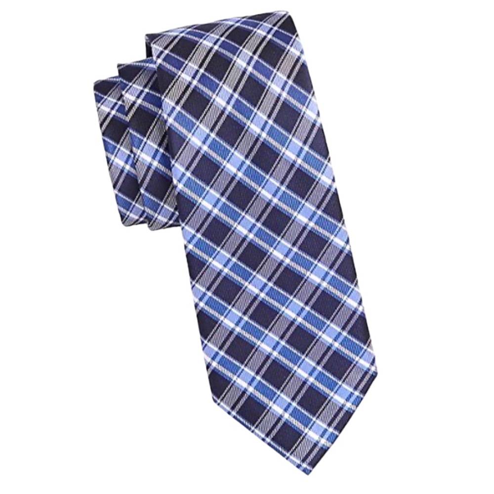 Michael Kors Plaid Silk Tie